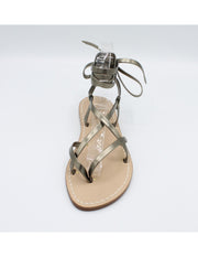 Sandali Artigianali da donna bassi alla schiava in vero cuoio pelle moda Capri Positano